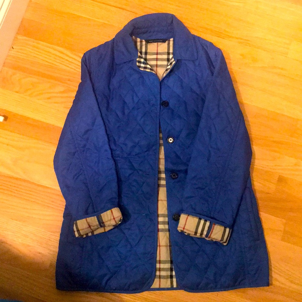 Burberry London Women’s quilted jacket xs blue